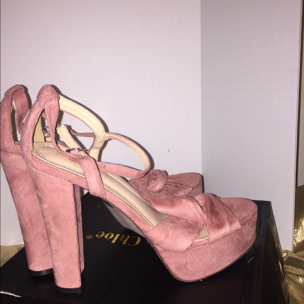 Pink mauve women's platform still in box - Picture 1 of 3